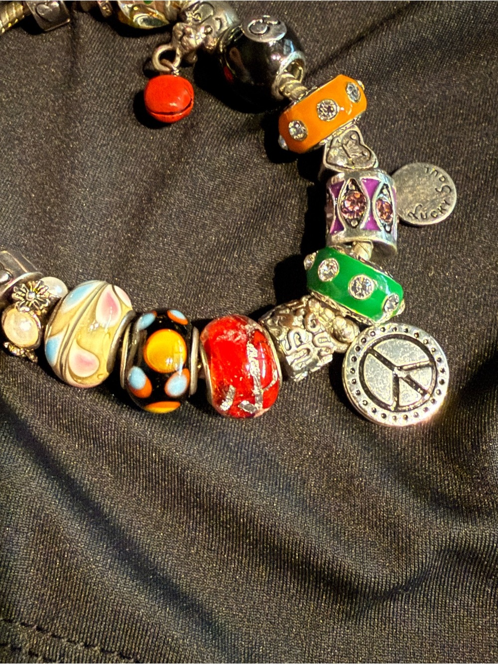 Chamilla .925 Sterling Silver Charm Bracelet FULL! - Picture 3 of 12